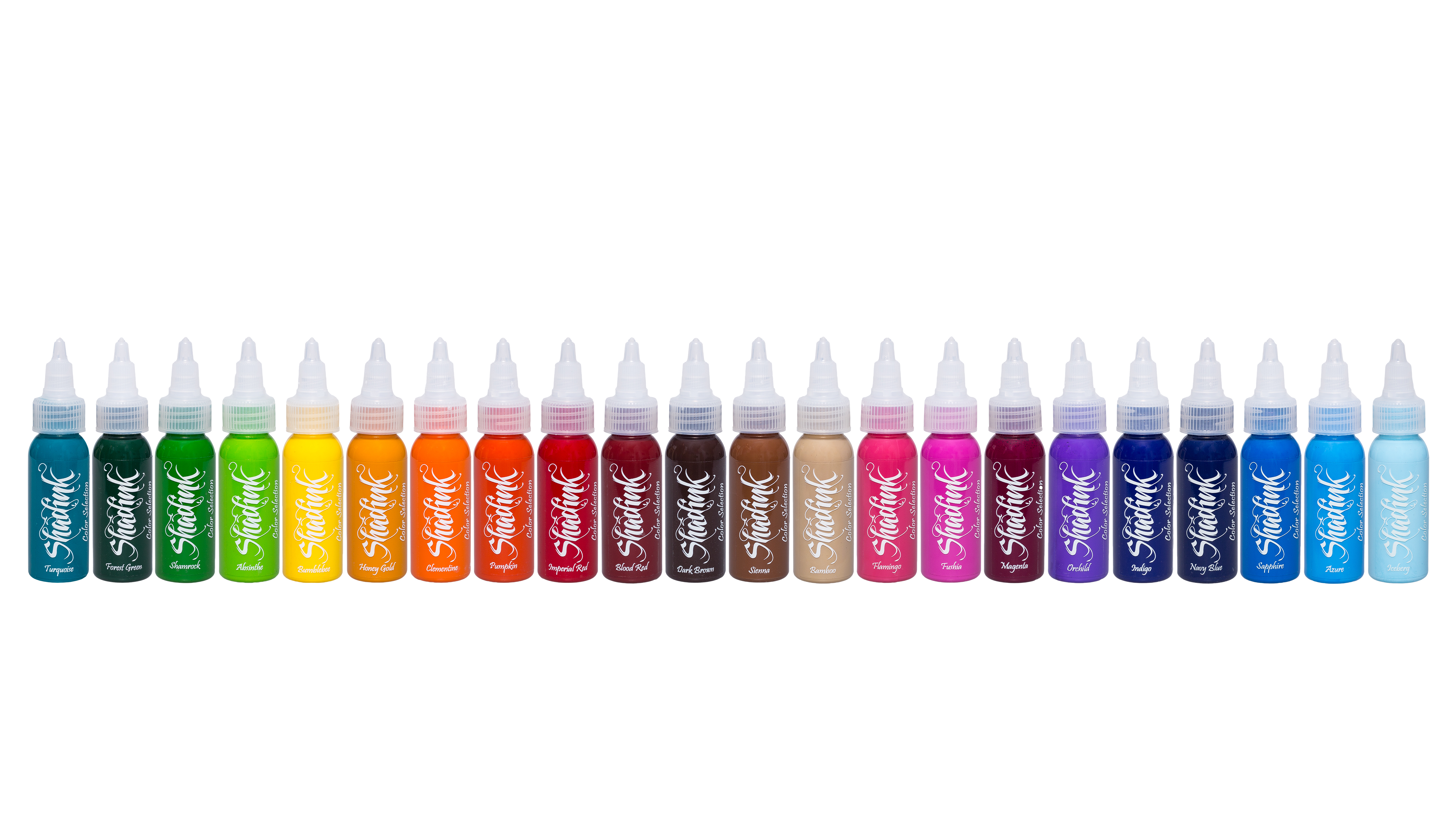 Image ENCRE DE TATOUAGE SHADINK ENSEMBLE DE 22 COULEURS 1OZ